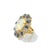 Bochic "Orient" Vintage Sapphire, Diamonds & Multi Gem Ring Set 18K & Silver For Sale - Image 11 of 18