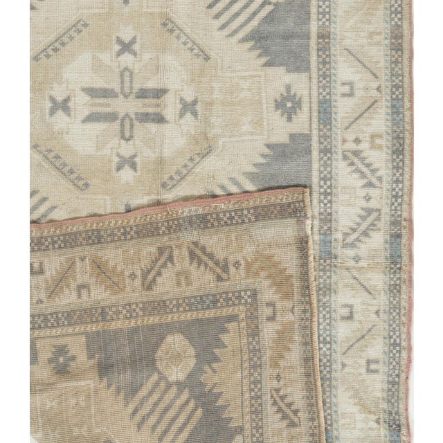 1940s Vintage Circa 1940 Turkish Oushak Area Rug 4ft X 6ft For Sale - Image 5 of 8