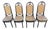 Vintage Thonet Style Dining Chairs (4) For Sale