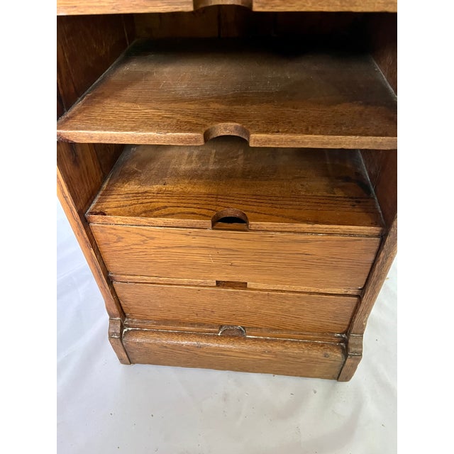 Early 1900s Oak Letter File Cabinet For Sale - Image 11 of 13