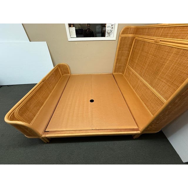 Tan California King Arhaus Maya Platform Bed Frame For Sale - Image 8 of 11