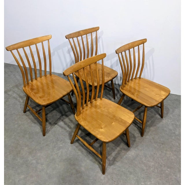 Wood Vintage Swedish Akerblom Chairs, 1950s, Set of 4 For Sale - Image 7 of 7