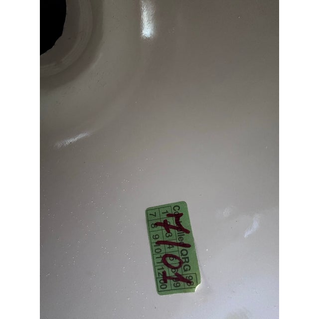 Metal Attributed to Knoll Saarinen Pedestal Dining Table With Calacatta Marble Top For Sale - Image 7 of 7