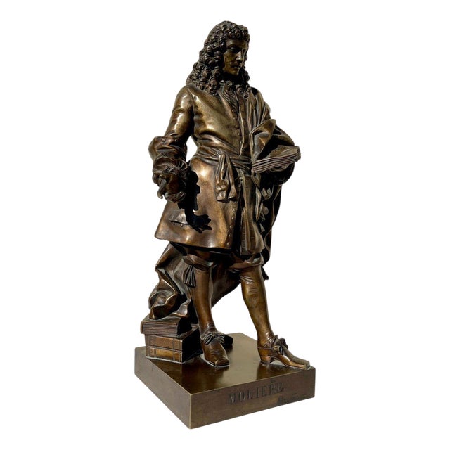 Bronze Sculpture by Molière For Sale