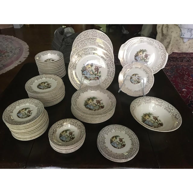 Triumph Limoges Antique 22k Gold Dinnerware 78 Pieces/Reduced Final