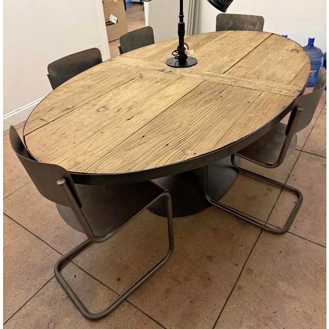Fantastic set of practical and comfy schoolhouse chairs from a favorite retired collection from RH. Slight flex give the...