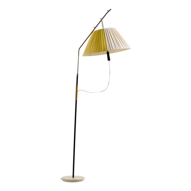 Vintage Metal Floor Lamp, 1950s For Sale