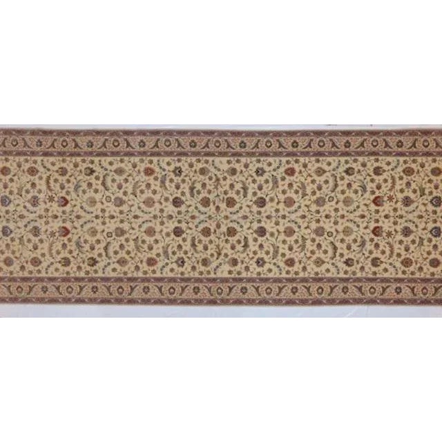 Signed Persian Tabriz Palace Rug 6'5" X 19'5" For Sale - Image 4 of 13