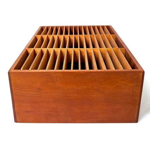 1980s Wood CD Rack or Desktop Organizer Chairish