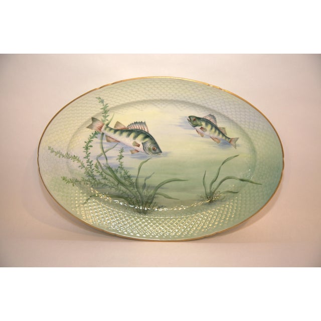 Bing & Grondahl Early 20th Century Bing & Grondahl Custom Hand-Painted & Signed Danish Fish Set- 34 Pieces For Sale - Image 4 of 12