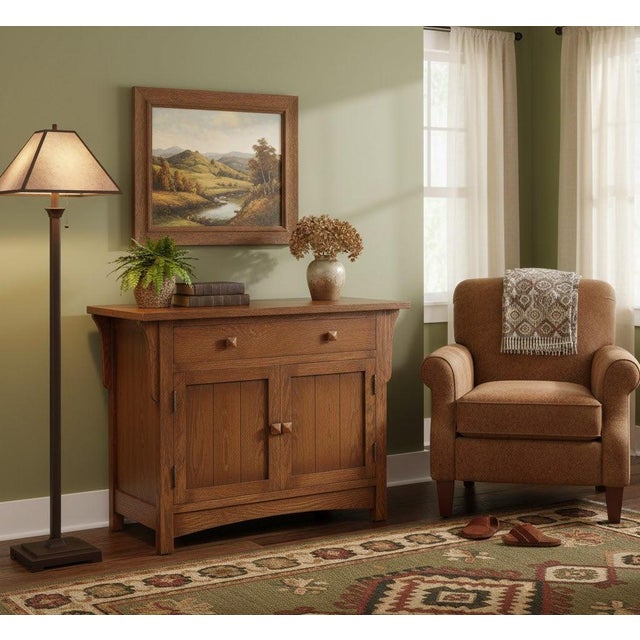 Mission Oak Cabinet - Walnut For Sale - Image 10 of 10