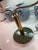 Contemporary Army Green Lacquer Brass Modern Banker Desk Lamp For Sale In Miami - Image 6 of 16