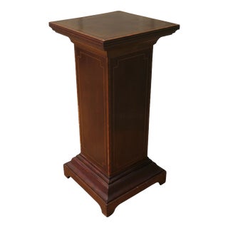 19th Century French Inlaid Column Display Pedestal For Sale
