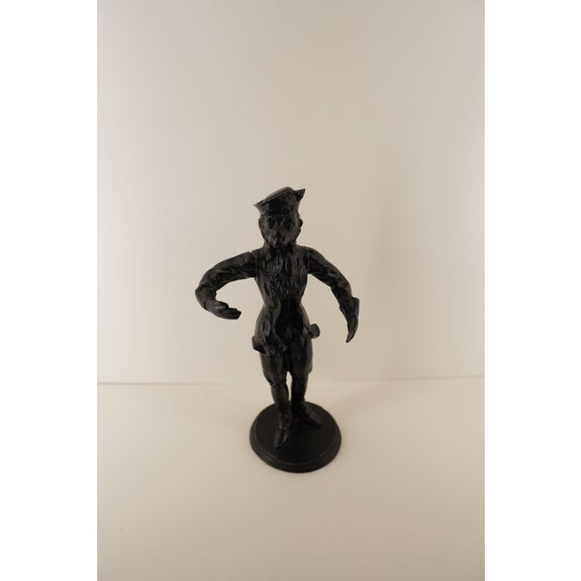 1980s Vintage Cast Iron Colonial Gentleman Figurine For Sale - Image 5 of 17