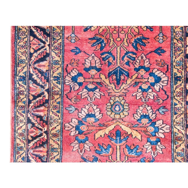Burgundy Early 20th Century Persian Lilihan Rug For Sale - Image 8 of 15