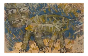 Sergio Barletta - Homage to Paul Kee - Original Ink and Tempera - 1960s
