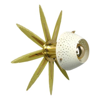 Sunburst Ceiling or Wall Light by Ernest Igl for Hillebrand, 1950s For Sale