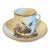 Antique 18th Century Italian Doccia Porcelain Coffee Can Cup and Saucer, Circa 1790 For Sale