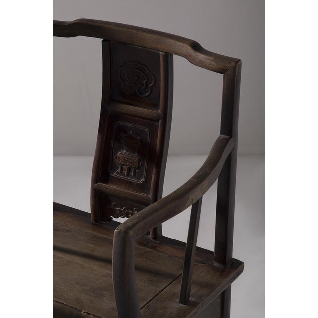 Ming Traditional Chinese Chair, 1900s For Sale - Image 4 of 10