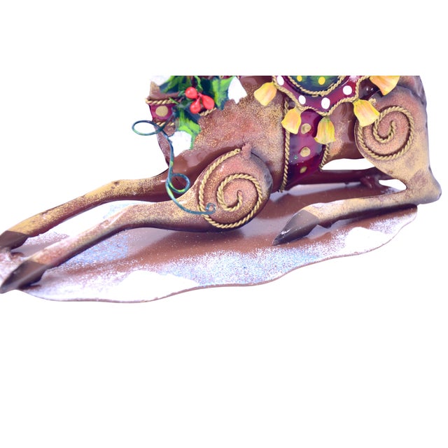 Brown Holiday 10" Stag Reindeer For Sale - Image 8 of 10