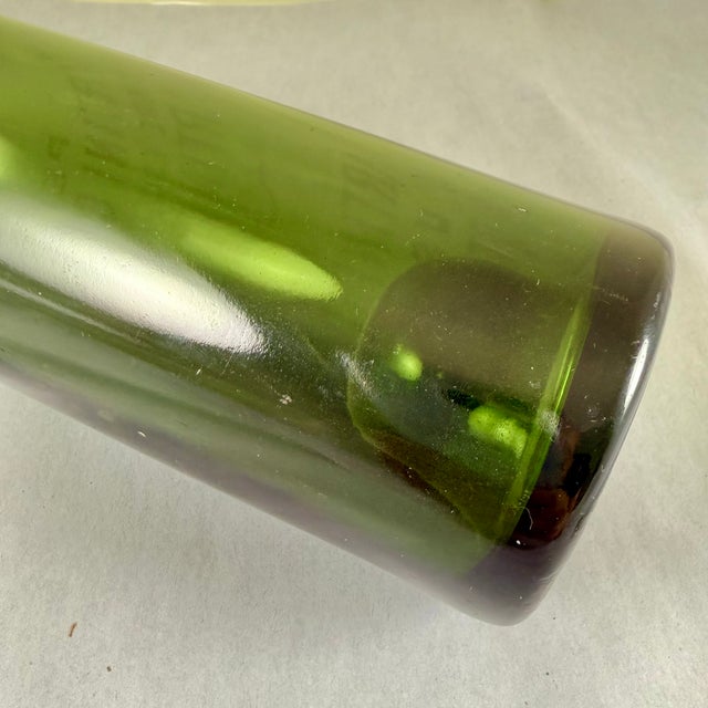 Antique French Etched Martini Vermouth Corked Bottle For Sale - Image 10 of 10