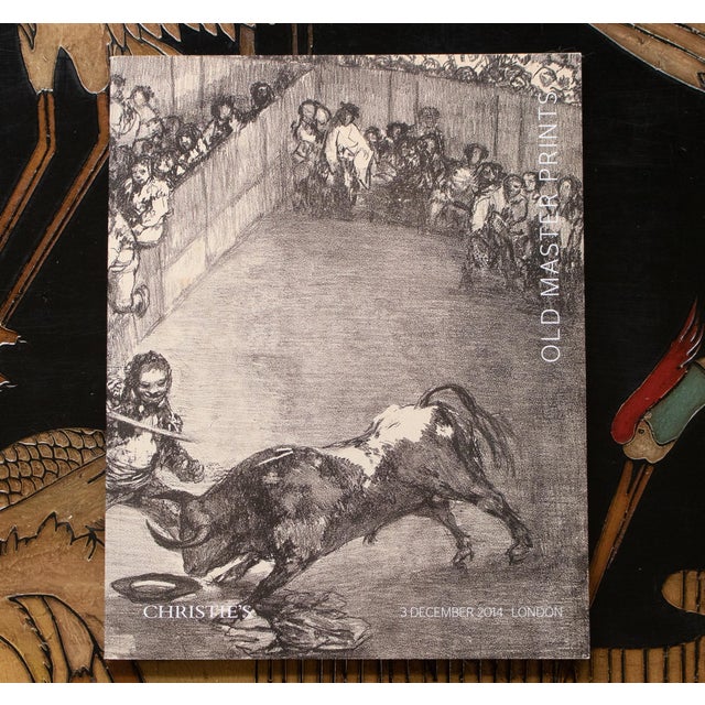 2014 Christie's Catalog "Old Master Prints". Softcover, 95 pages. Few fold-out pages. Black and white, monochrome and few...