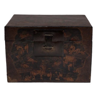 Chinese Palace Courtyard Trunk, C. 1900 For Sale