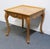 French Provincial High End Bookmatched Oak Country French Provincial 26" Square Accent End Table 2618-93 For Sale - Image 3 of 11
