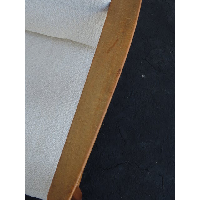 Mid Century Modern Caned Back Lounge Accent Side Chair 6921 For Sale - Image 10 of 12