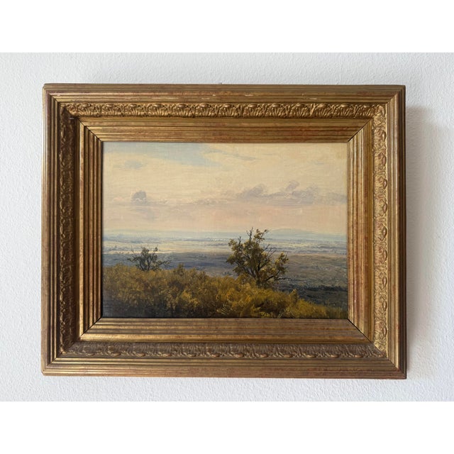 After Friedrich Loos, Donaulandschaft, 1800s, Oil Painting on Canvas, Framed For Sale - Image 9 of 9