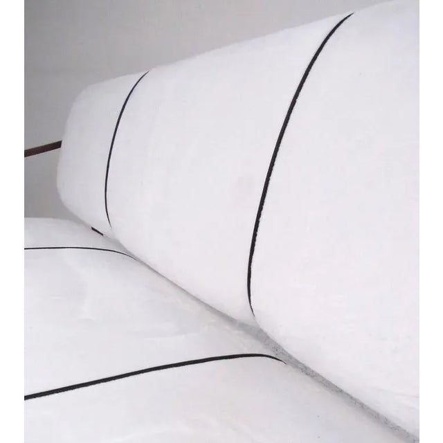 Textile Modern Three-Seat Sofa For Sale - Image 7 of 11