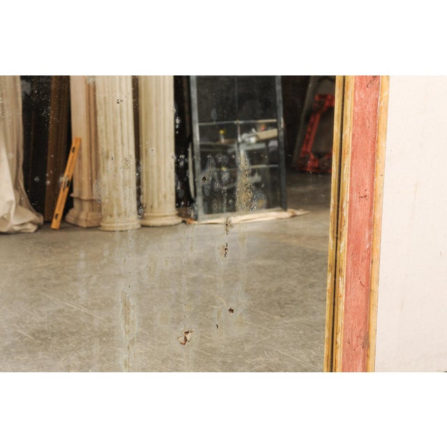 Wood Italian Antique Mirror, Large 4 Ft X 7ft For Sale - Image 7 of 9