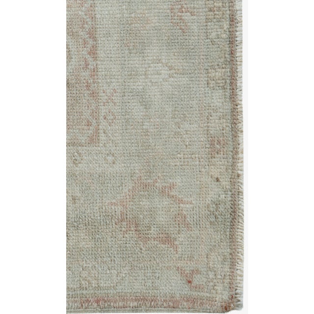1940s Vintage Turkish Oushak Area Rug 3'4 X 6'2 For Sale In New York - Image 6 of 9