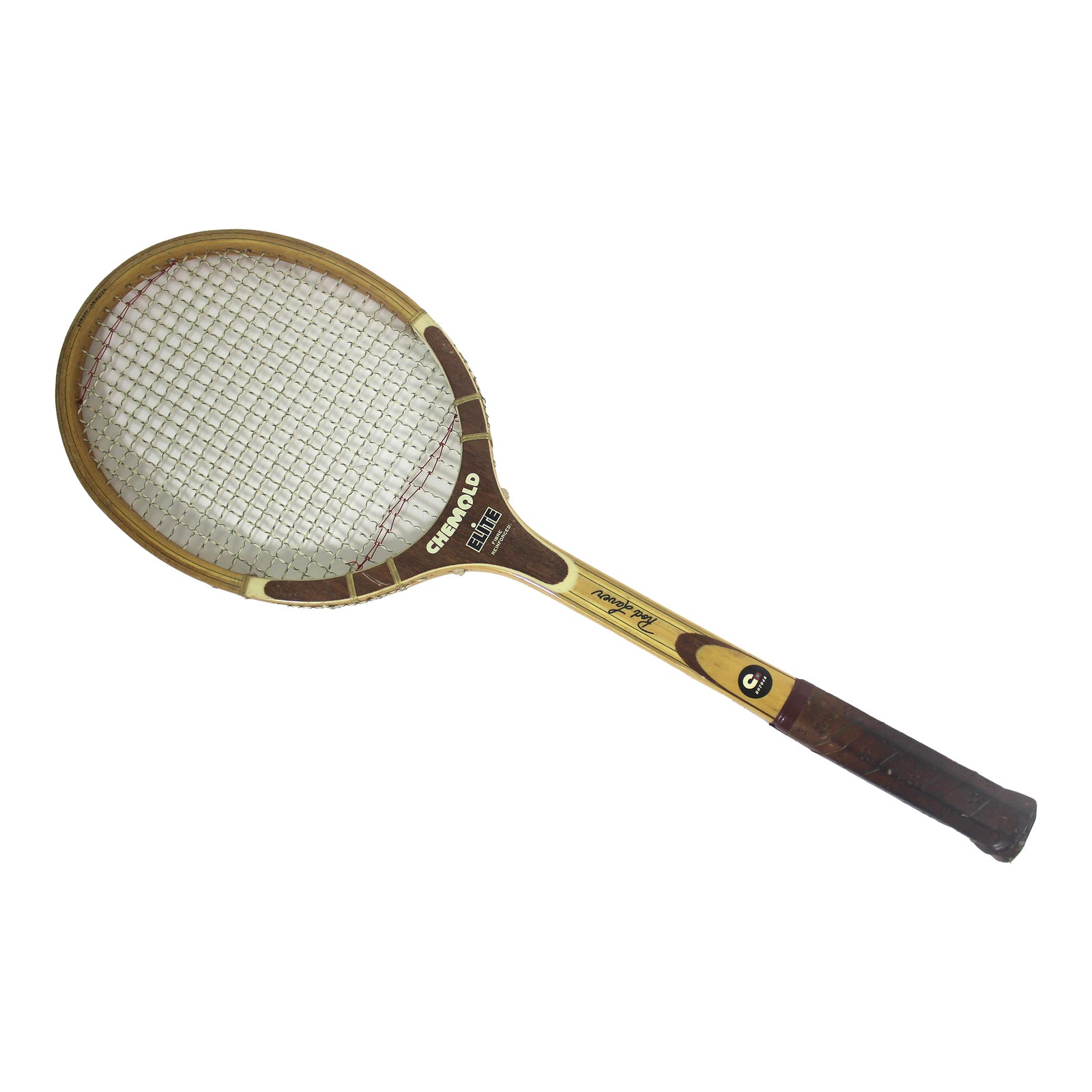 Vintage Wooden Tennis Racket Wood Racquet Beach House Chemold Rod Laver ...