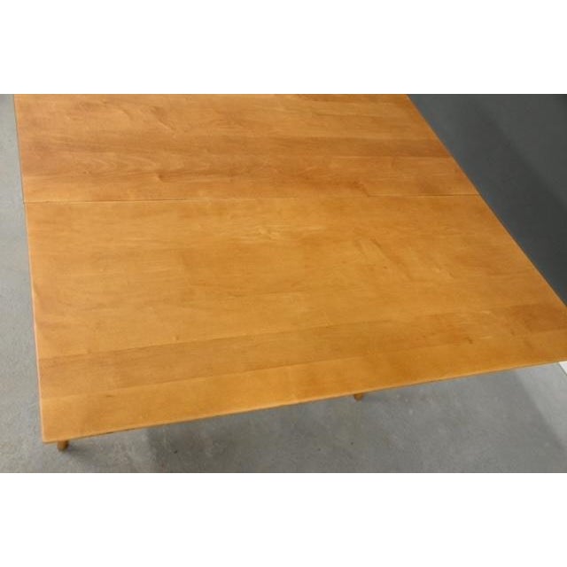Wood 1960s Refinished Paul McCobb Planner Group Maple Dining Table For Sale - Image 7 of 7