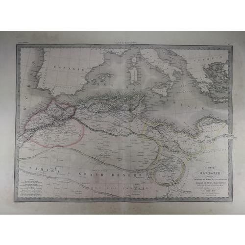 Barbarie 1838 barbarie, contenant l´empire de maroc, et les régences d´alger, de tunis et de tripoli. an original 1838...