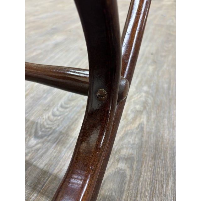 Vintage Thonet Style Bentwood Beechwood Cane Seat Cane Back Rocking Chair For Sale - Image 14 of 17