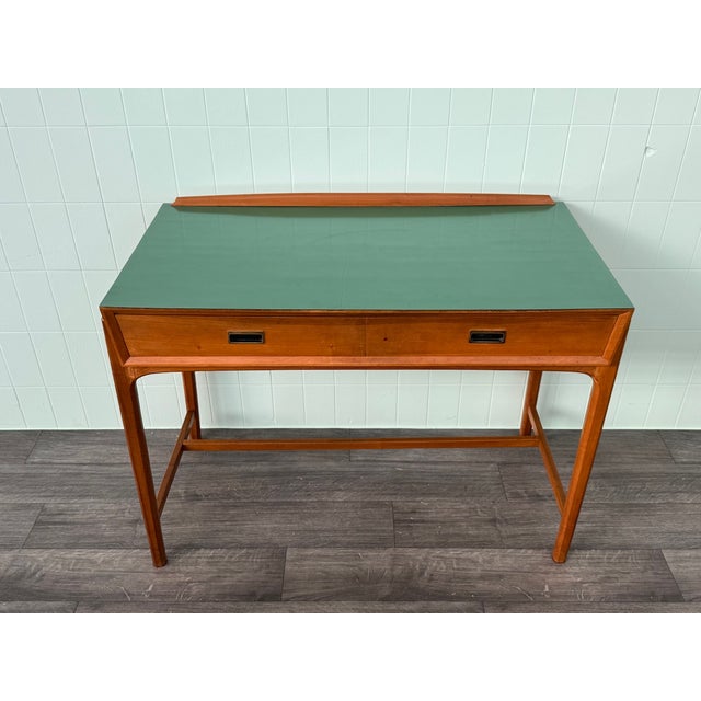 Wood Danish Style Desk, Italy, 1960s For Sale - Image 7 of 18