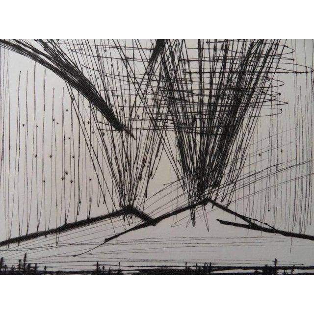 Bernard Buffet (1928-1999) Mount Vesuvius Original drypoint etching On wove paper, 28 x 38 cm (approx. 11 x 15 inches)...