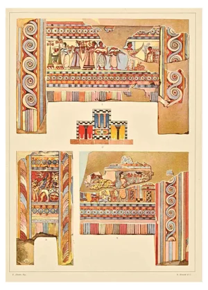 A. Alessio, Decorative Motifs: Aegean, Chromolithograph
