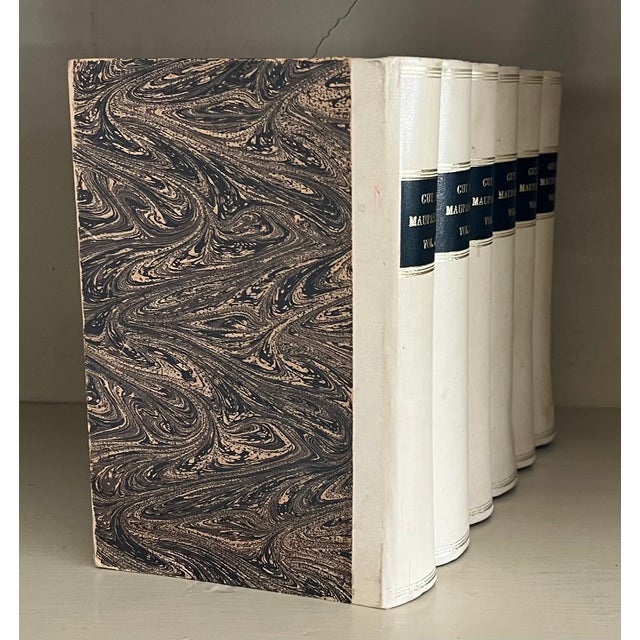Guy De Maupassant French Tromp l'Oeil Faux Fine Bindings Hollowed Out Books to Conceal or Hide Treasures For Sale - Image 9 of 12