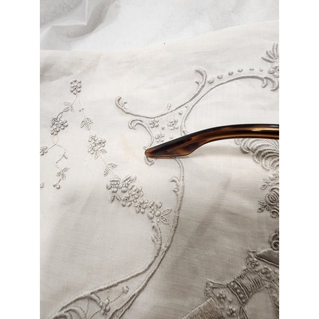 Exquisite Antique Embroidered Handkerchief For Sale - Image 11 of 16