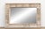 Glass Rust Modern Farmhouse Carved Mirror For Sale - Image 7 of 8
