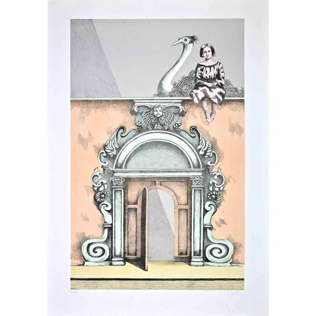 Lithograph on paper. Hand signed and numbered in pencil. Edition of 60. Very good condition. This piece is attributed to...