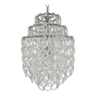 Vintage Murano Glass Chandelier For Sale