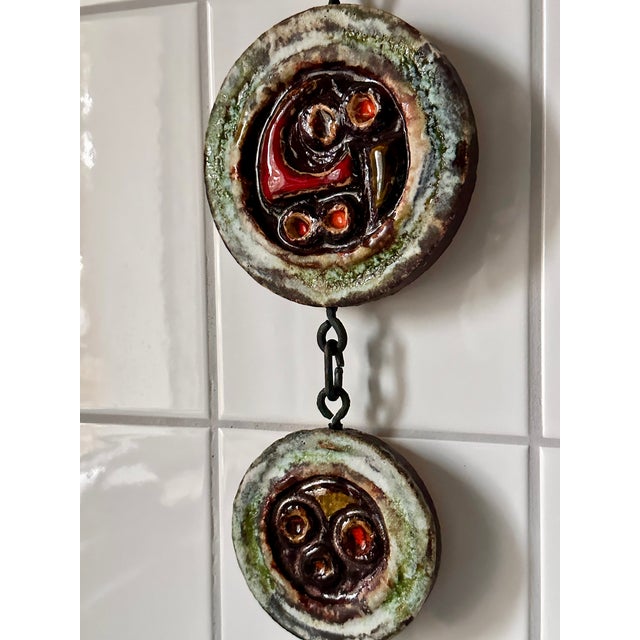 Brutalist Brutalist Sculptural Glazed Ceramic Art Wall Relief from Ruscha, West Germany, 1960s For Sale - Image 3 of 18