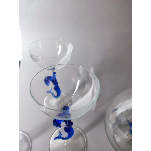 Liqueur Set Glasses and Carafe from Lauscha, 1950s, Set of 6 For Sale - Image 6 of 16