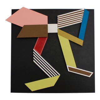 Sculptural Painting by Angela Chrusciaki Blehm Titled Bow Box No2 For Sale