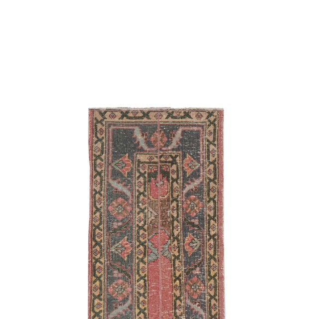 Mid-Century Modern 1960s Hand-Knotted Anatolian Runner - Stair Carpet 1'7'' X 23'9'' For Sale - Image 3 of 10