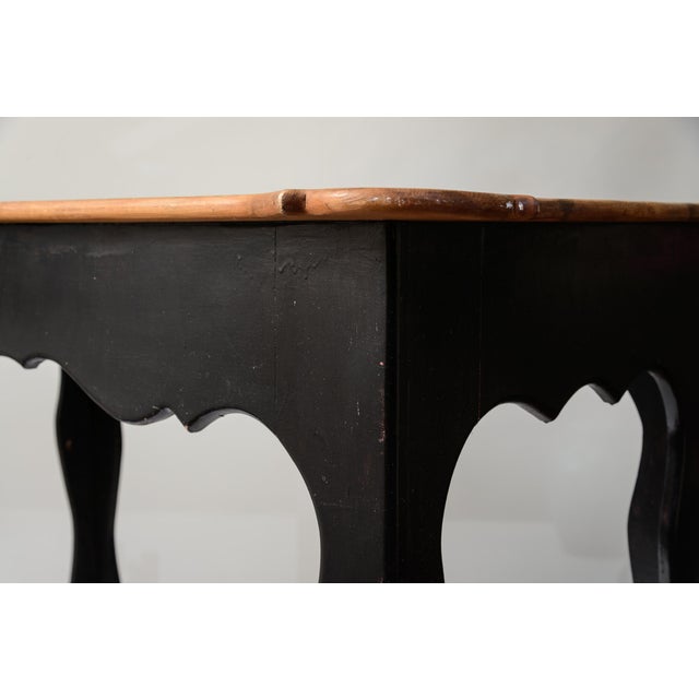 Late 19Th. C. French Pine Work Center Table For Sale - Image 10 of 12
